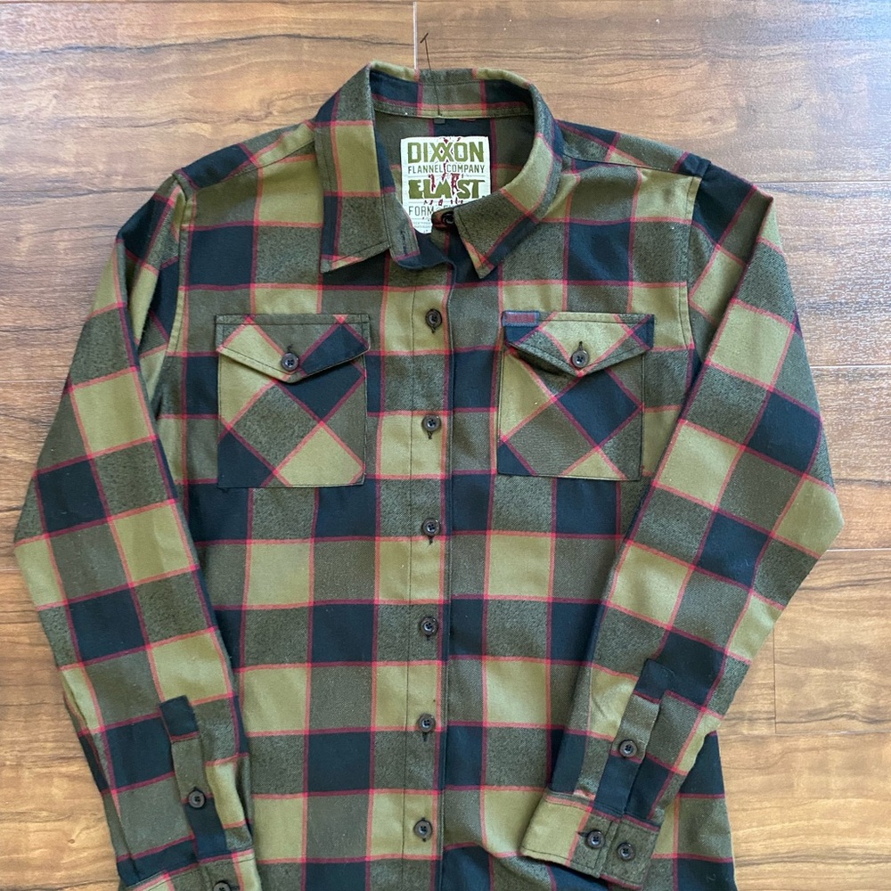 Women’s flannel Dixxon unique green!